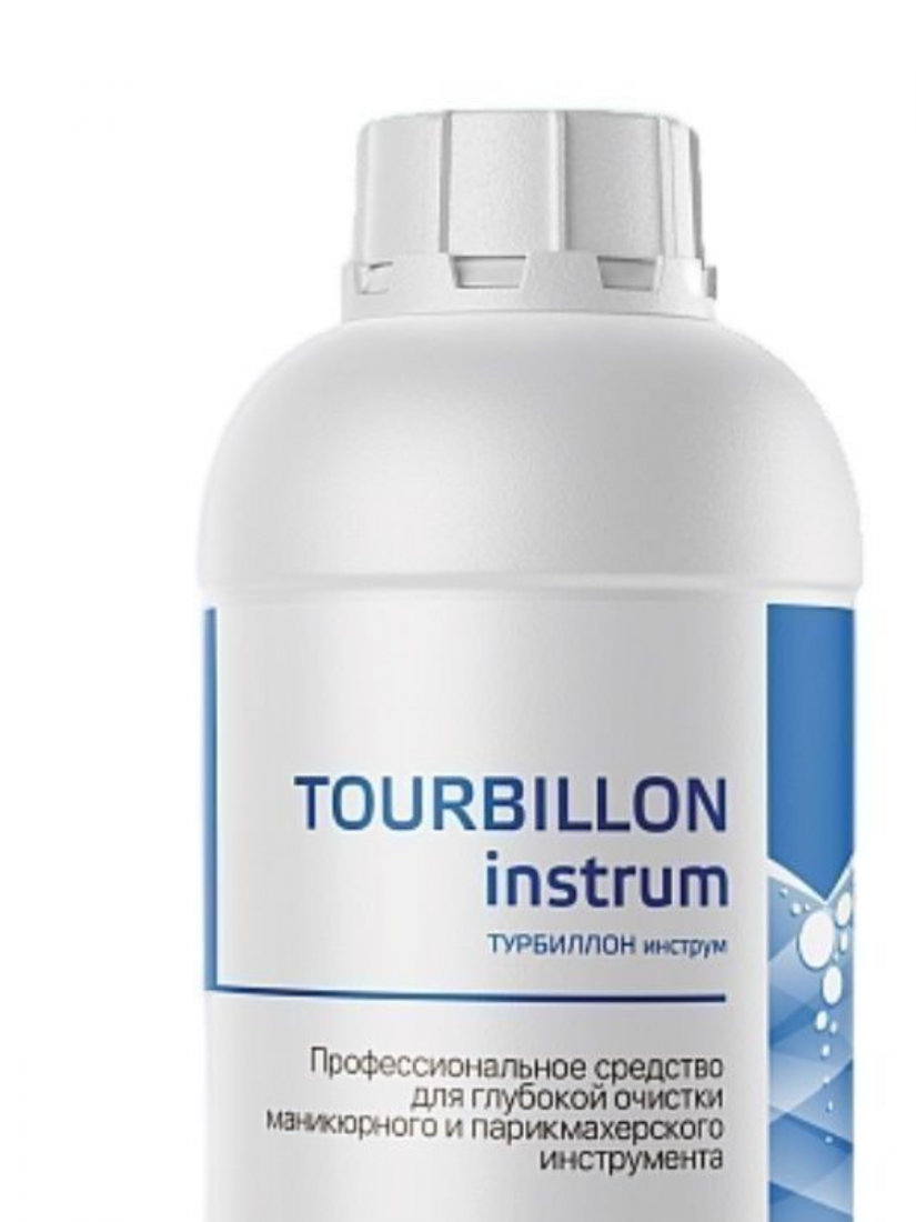 Жидкость "Турбиллон Инструм" для глубокой очистки маникюрного и парикмахерского инструмента 1 л