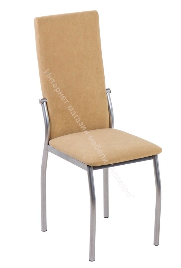 Кухонный стул "B-610" Велюр катания карамель/Хром