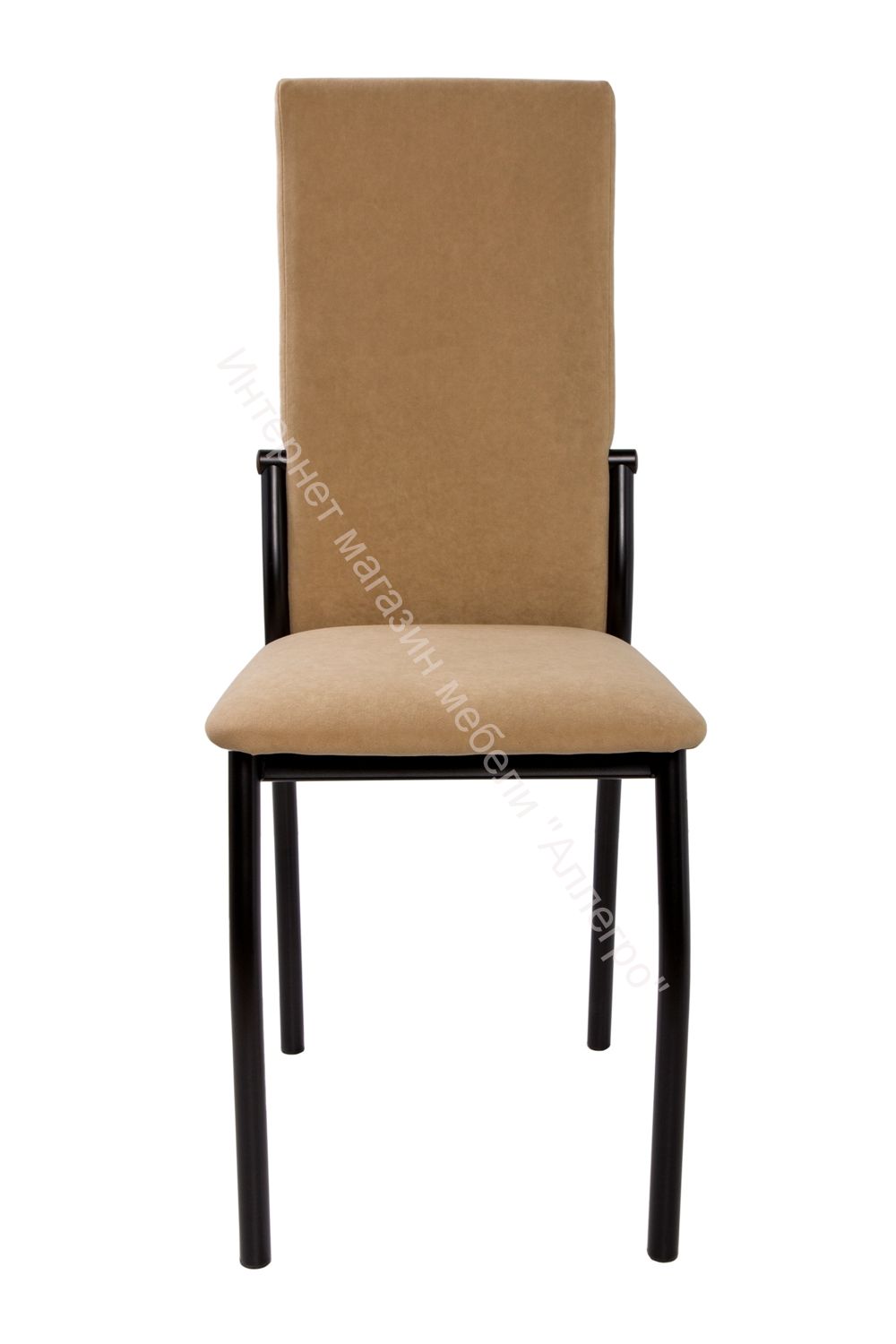 Кухонный стул "B-610" Велюр катания карамель/Металл чёрный