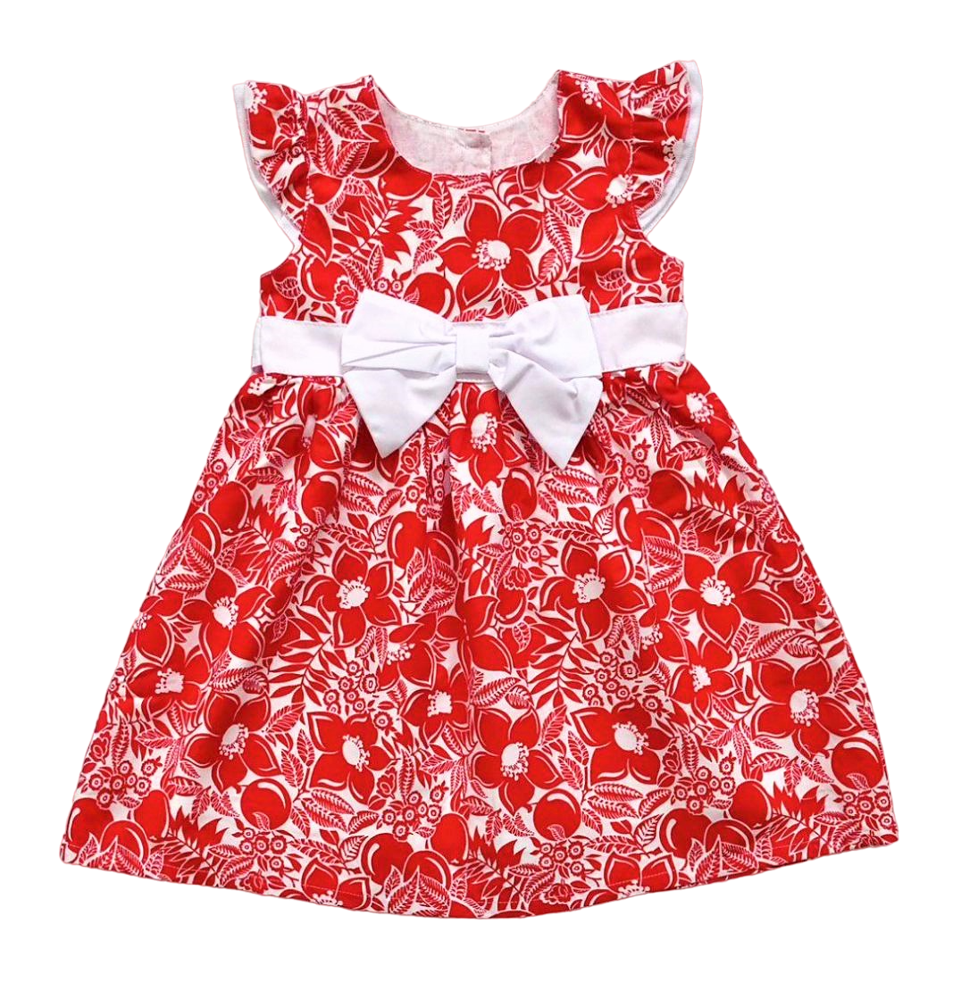 Платье для девочки Красный цветок
