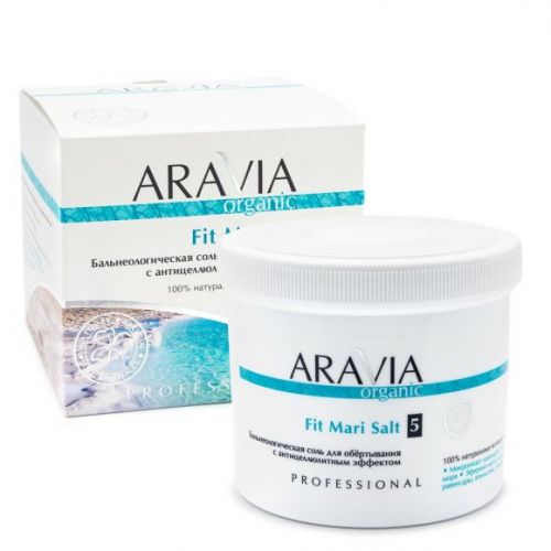ARAVIA Organic Бальнеологическая соль для обёртывания с антицеллюлитным эффектом Fit Mari Salt, 730 г