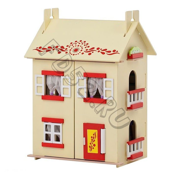 Игрушечный кукольный домик «София» с 13 предметами мебели