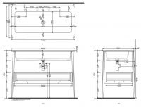 Комплект мебели на каркасе Cielo Catino Rettangolare c ящиком 110х58 схема 3