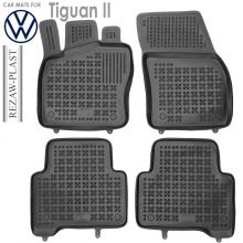 Коврики Volkswagen Tiguan II от 2016 в салон резиновые Rezaw Plast (Польша) - 4 шт.