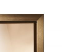 Дверь для хамама и сауны стеклянная Grandis Brasch бронза, бронзовый профиль