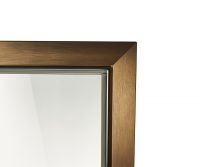 Дверь для хамама и сауны стеклянная Grandis Brasch бронза прозрачная, бронзовый профиль