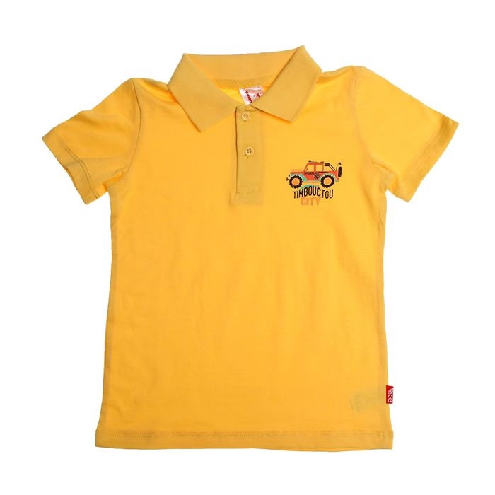 Желтая футболка-поло