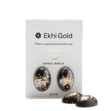 Набор шоколада Ekhi Gold Jewels Съедобные драгоценности с золотом - 2 шт (Испания)