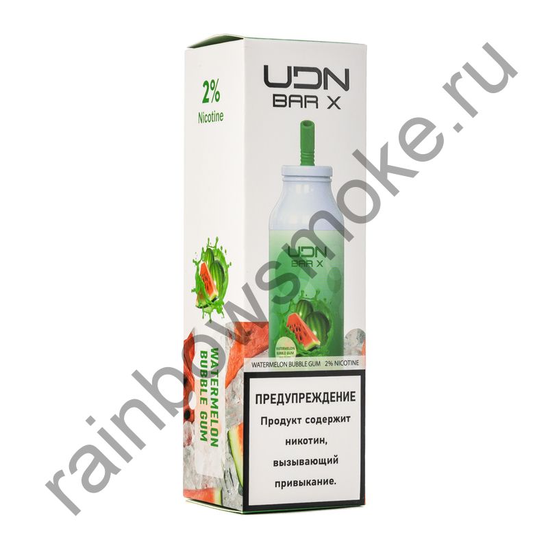 Электронная сигарета UDN BAR X 7000 - Watermelon Bubble Gum (Арбуз Бабл Гам)