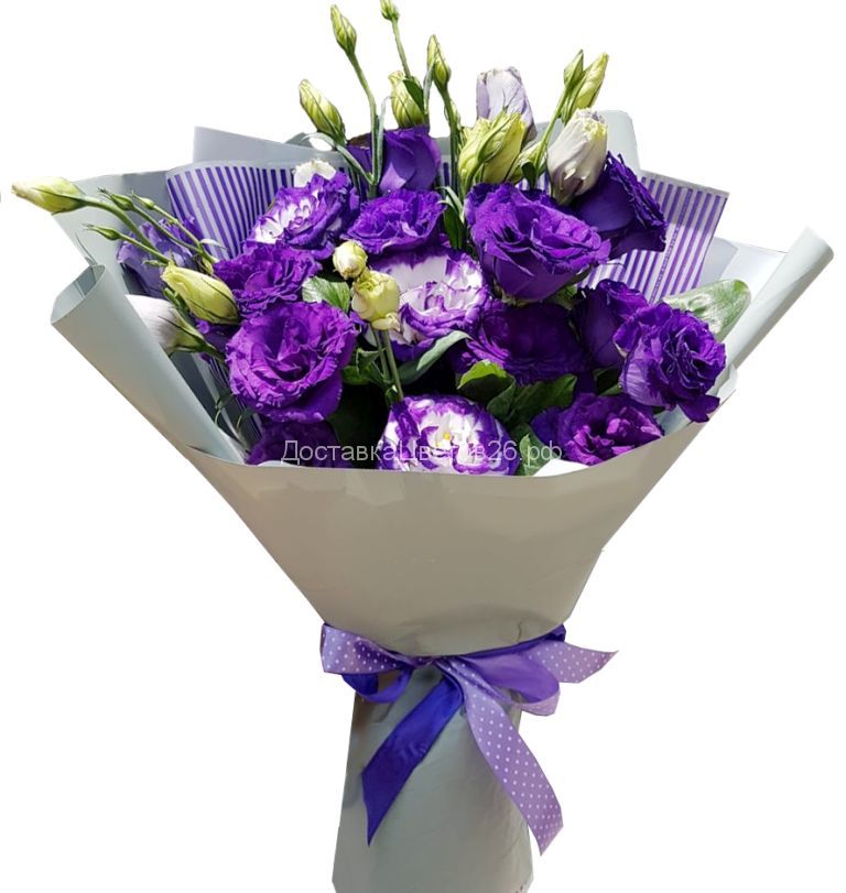 Букет из фиолетовых французских роз