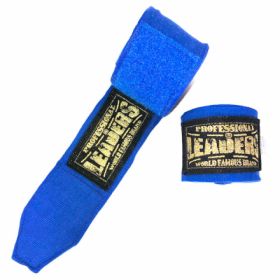 Бинты боксерские Leaders semi elastic 50/50 3.5m синие LSEHW 3.5