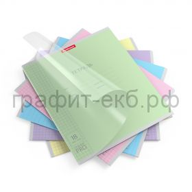 Тетрадь 18л.кл.ErichKrause CoverProBook Pastel пластик ассорти 56364/56358/56362/56360/56356