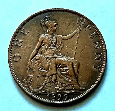 1 пенни 1899 Великобритания AUNC