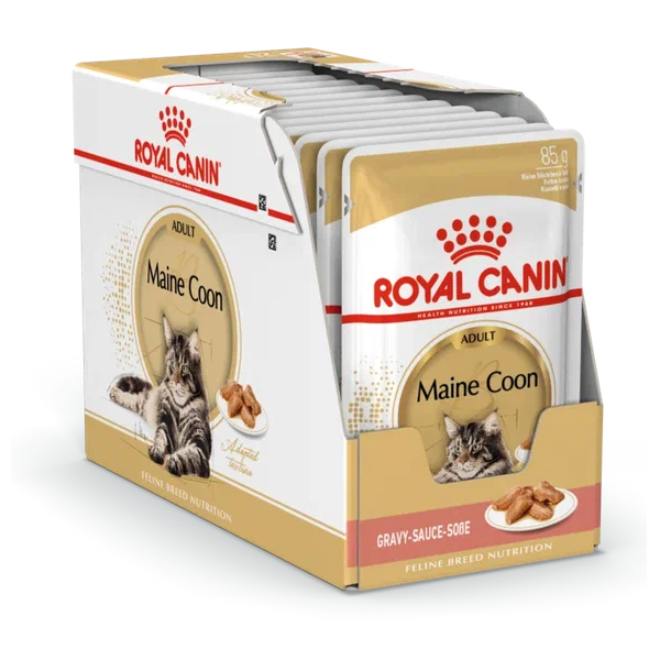 Влажный корм для кошек Royal Canin Maine Coon Мейн-кун кусочки в соусе 28 шт х 85 гр