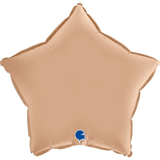 Звезда Белый песок шар фольгированный с гелием
