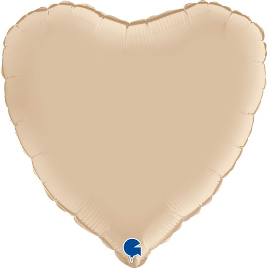 Сердце Ванильный крем шар фольгированный с гелием
