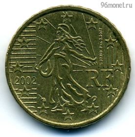 Франция 10 евроцентов 2002