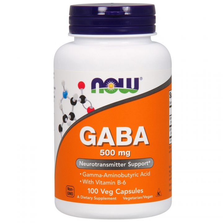 NOW - GABA 500 mg 100 кап