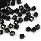 фото Бусины акриловые граненые MAGIC HOBBY  цвет 002 черный  50 г в упаковке Разные диаметры (MG.3245-002)