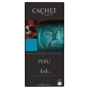 Шоколад "Cachet"  Peru Dark Chocolate 64%, 100 г