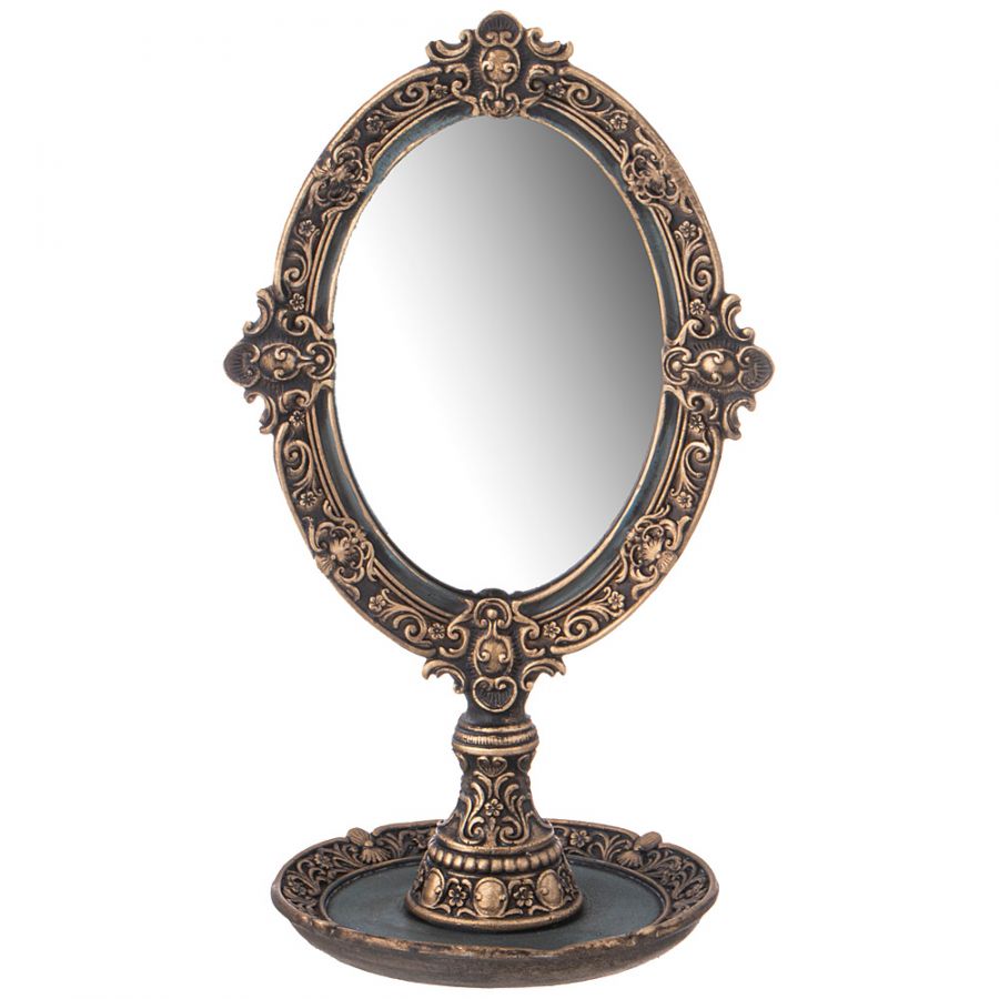 Зеркало настольное коллекция "Рококо", 15.5x12.7x17cm