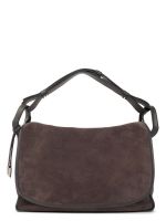 Кожаная женская сумка ELEGANZZA Z10-DB10239 grey-brown