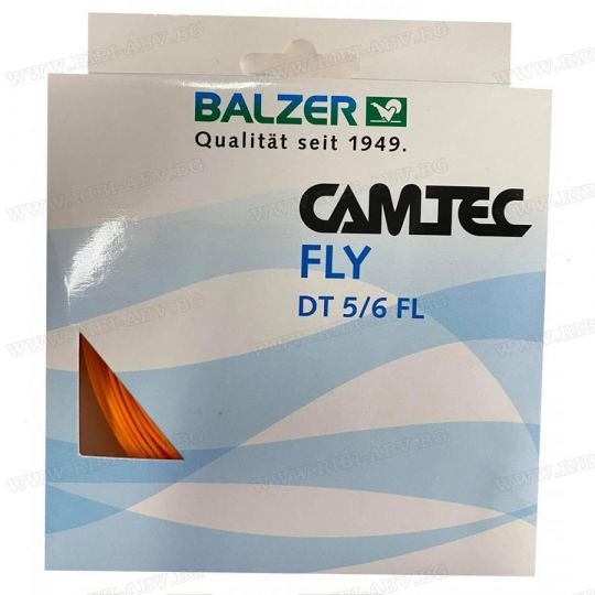 Шнур нахлыст Balzer Camtec DT5/6F 5/6 (флюор.оранжевый) 30 метров