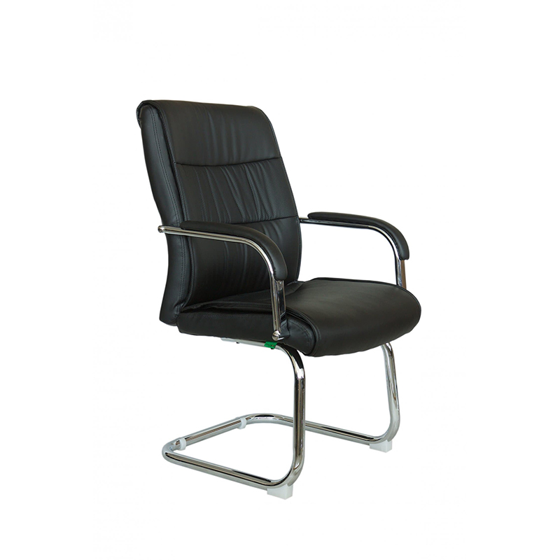 RC 9249-4 Kонференц-кресло (Чёрная эко-кожа)