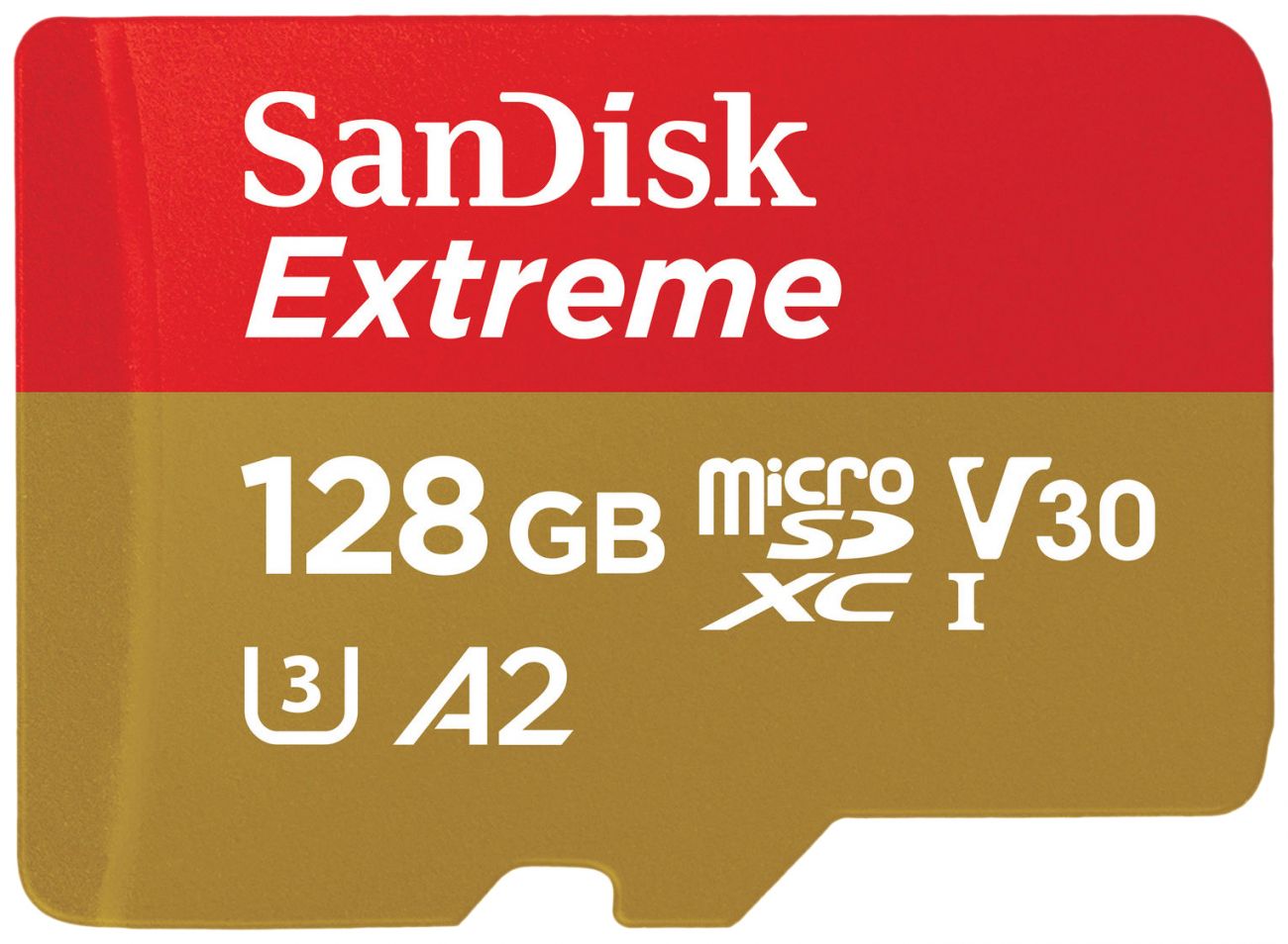 Карта памяти SanDisk Extreme microSDXC 128GB + SD Adapter 160МB/s, Class 10 UHS-I U3 (SDSQXA1-128G-GN6MA)