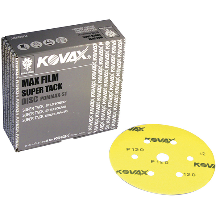 Kovax Абразивный круг Max Film, 125мм., P120, 7 отверстий, в упаковке 50шт.