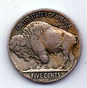 5 центов 1915 США Редкий год XF
