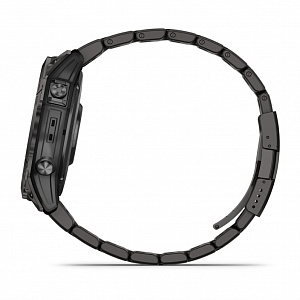 Умные часы FENIX 7X PRO Pro Sapphire Solar Edition Титановый угольно-серый корпус с DLC-покрытием и титановым браслетом