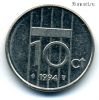 Нидерланды 10 центов 1994