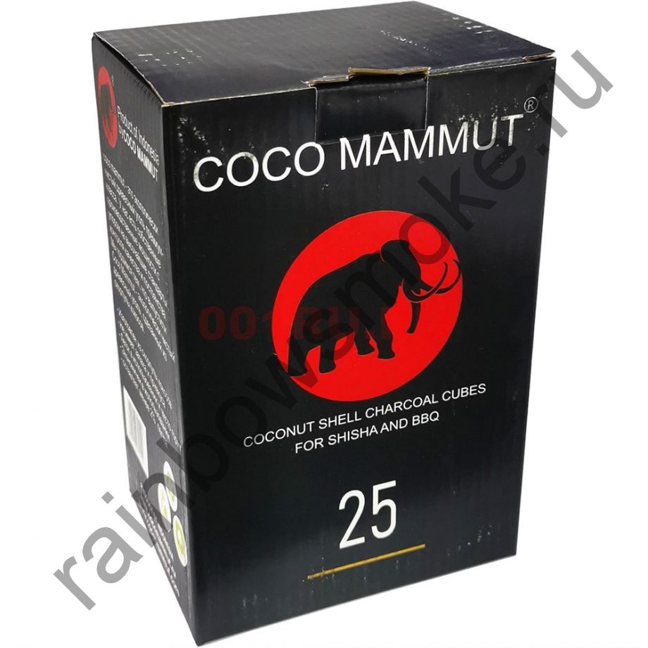 Уголь кокосовый для кальяна Coco Mammut 25мм (72шт) (Коко Маммут)