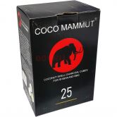 Уголь кокосовый для кальяна Coco Mammut 25мм (72шт) (Коко Маммут)