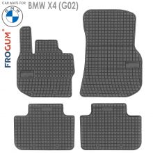 Коврики BMW X4 (G02) от 2018 -  в салон резиновые Frogum (Польша) - 4 шт.
