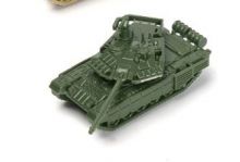 Сборная модель танка Т-90М "Прорыв" зеленая раскраска в масштабе 1/144