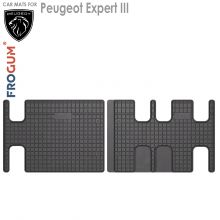 Коврики Peugeot Expert III от 2016 -  3-й ряд в салон резиновые Frogum (Польша) - 2 шт.