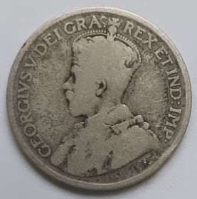 Король Георг V 25 центов Канада 1919