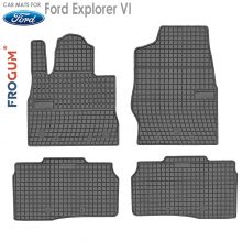 Коврики Ford Explorer VI от 2019 -  ST-Line в салон резиновые Frogum (Польша) - 4 шт.