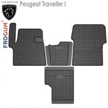 Коврики Peugeot Traveller I от 2016 -   передние в салон резиновые Frogum (Польша) - 4 шт.
