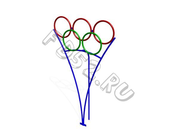 Мишень для бросания мяча «Олимпийские кольца» СЭ104