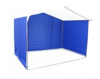 палатка торговая Домик 3х2 бело-синяя