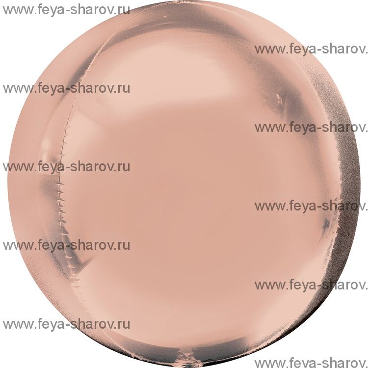 Сфера 3D Розовое золото 16" (40 см) Anagram