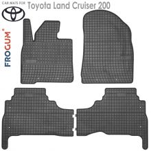Коврики Toyota Land Cruiser 200 от 2015 - 2021 рестайлинг в салон резиновые Frogum (Польша) - 4 шт.