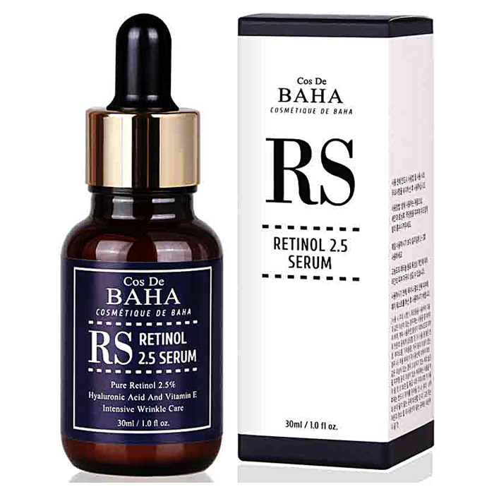 COS DE BAHA Сыворотка омолаживающая с ретинолом. Retinol 2.5 serum (RS), 30 мл.