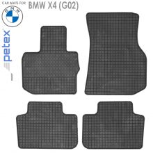 Коврики BMW X4 (G02) от 2018 -  в салон резиновые Petex (Германия) - 4 шт.