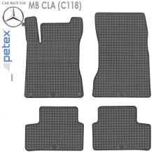 Коврики Mercedes Benz CLA (C118) от 2019 -  в салон резиновые Petex (Германия) - 4 шт.