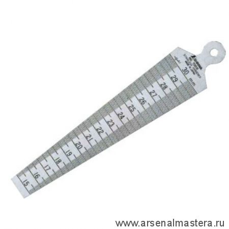 Линейка конусная Shinwa для определения диаметров отверстий от 15 до 30 мм  Sh 62605 М00002001