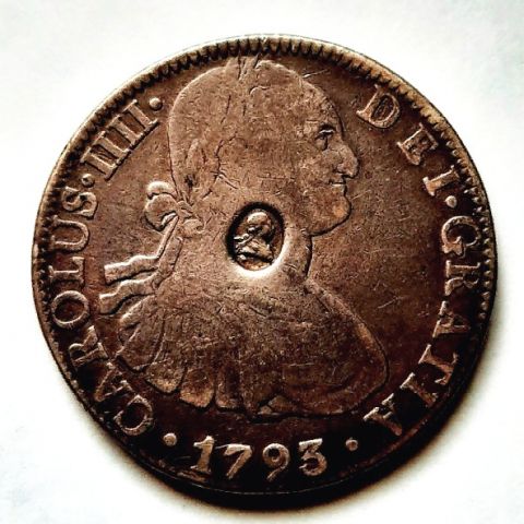 1 доллар 1797 Великобритания XF Война с Францией